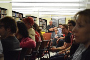 A record number of 135 students attended Civil Liberties Union Spring Forum about marijuana on the third floor of the IUS Library on April 11. The topics that were discussed included the history of marijuana in the United States and how marijuana laws are not enforced equally across races.  