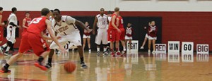 .  Senior point guard Kevin Mitchell D's up the Indiana Wesleyan point guard.  The Grenadiers held Wesleyan to their lowest point total of the year.  