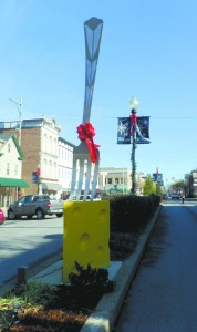 Eastward view of Market Street in downtown New Albany.  The area has seen substantial growth in the last six years.