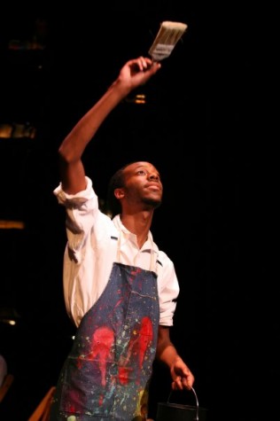 Erwin Jacob performing as an African-American hobo during the Great Depression in “The American Clock” by Arthur Miller. This photograph was taken during his freshman year at Northern Kentucky University in 2009.
Courtesy photo