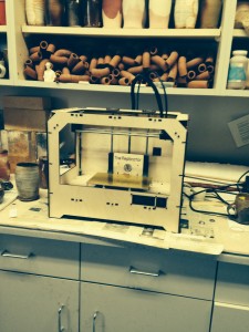 The  3-D printer is in the Informatics and Scientific Computing Laboratory controlled by Christopher Kimmer, assistant informatics professor. 