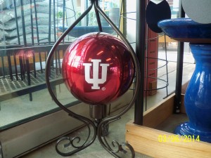 Grant Line Nursery has Indiana University ornaments for the IU fan gardener. Better hurry while supplies last.