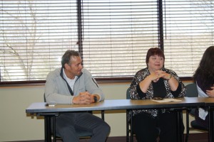 During the Sex, Lies and Chocolate event, students were able to submit questions relating to sex anonymously to a panel of experts at IU Southeast. The panel included: Kathleen Free, clinical professor, Michael Day, counselor, Lucinda Woodward, assistant professor and director of international programs and Douglas J. Breger, health science professor.