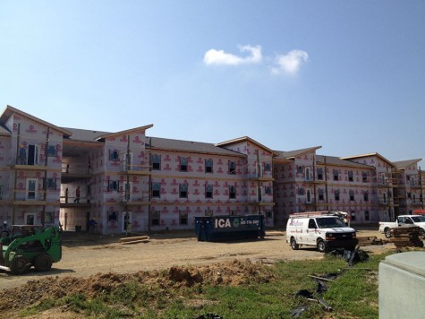 University Commons, a new apartment complex owned by APi Construction Management and located on Hausfeldt Ln. in New Albany, is slated be open and ready by December 2014-January 2015.