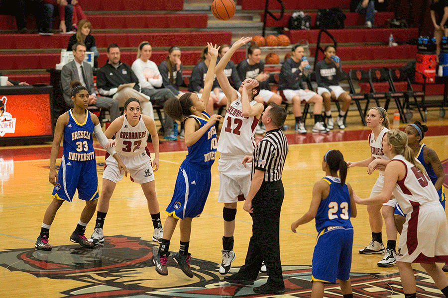 Grenadiers tipped off against Brescia Tuesday night in the Activities building