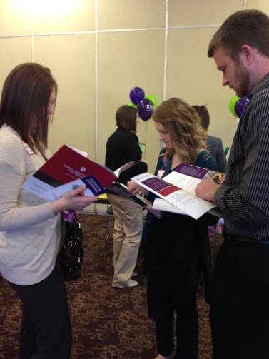 Students network at Education Job Fair