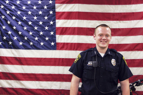 Deven Estes, criminology and criminal justice senior, became a part-time officer at IUS Police in August after graduating from the IU Police Academy at the top of the class.