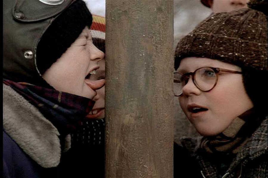 Scene from A Christmas Story. 

Photo by frankieleon via Flickr. Creative Commons license: Attribution 2.0 Generic. https://creativecommons.org/licenses/by/2.0/