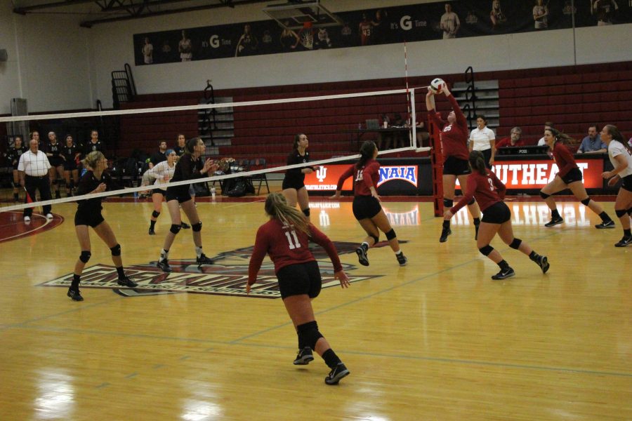 Womens volleyball team falls to Campbellsville
