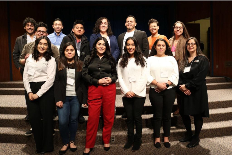 Twelve students as well as IUS professors serve as ambassadors for IU Southeast in their first attendance at the Indiana Latino Leadership Conference. Photo by Meleena Richardson.