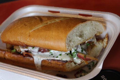 The LT, one of only five sandwiches on the menu at Lady Trons. Sieg also serves daily soups and a weekly specials menu.