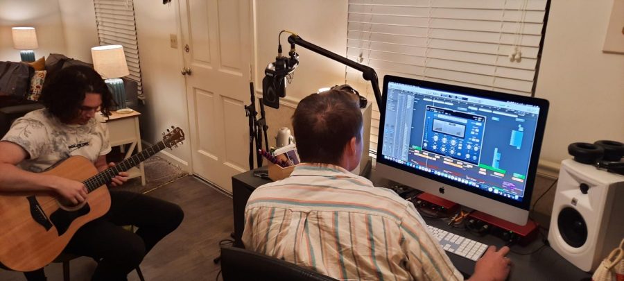 Students are making and producing music from their living room. Sam Purswell (Left) and Matt Neville (Right) are working to make there dreams of making music into a career a reality. Read more at the link in bio.