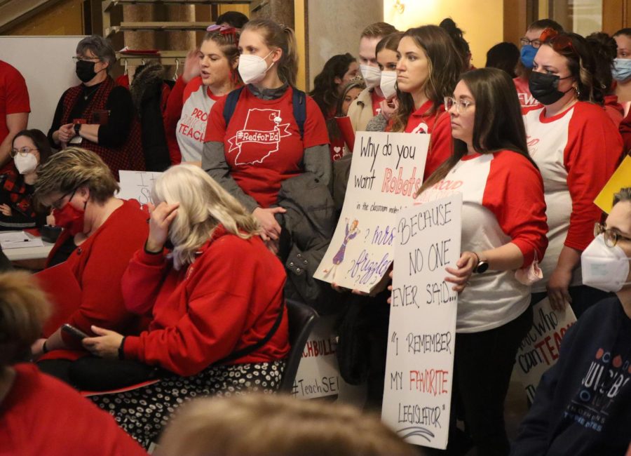 Indiana State Teachers Association protests HB1134