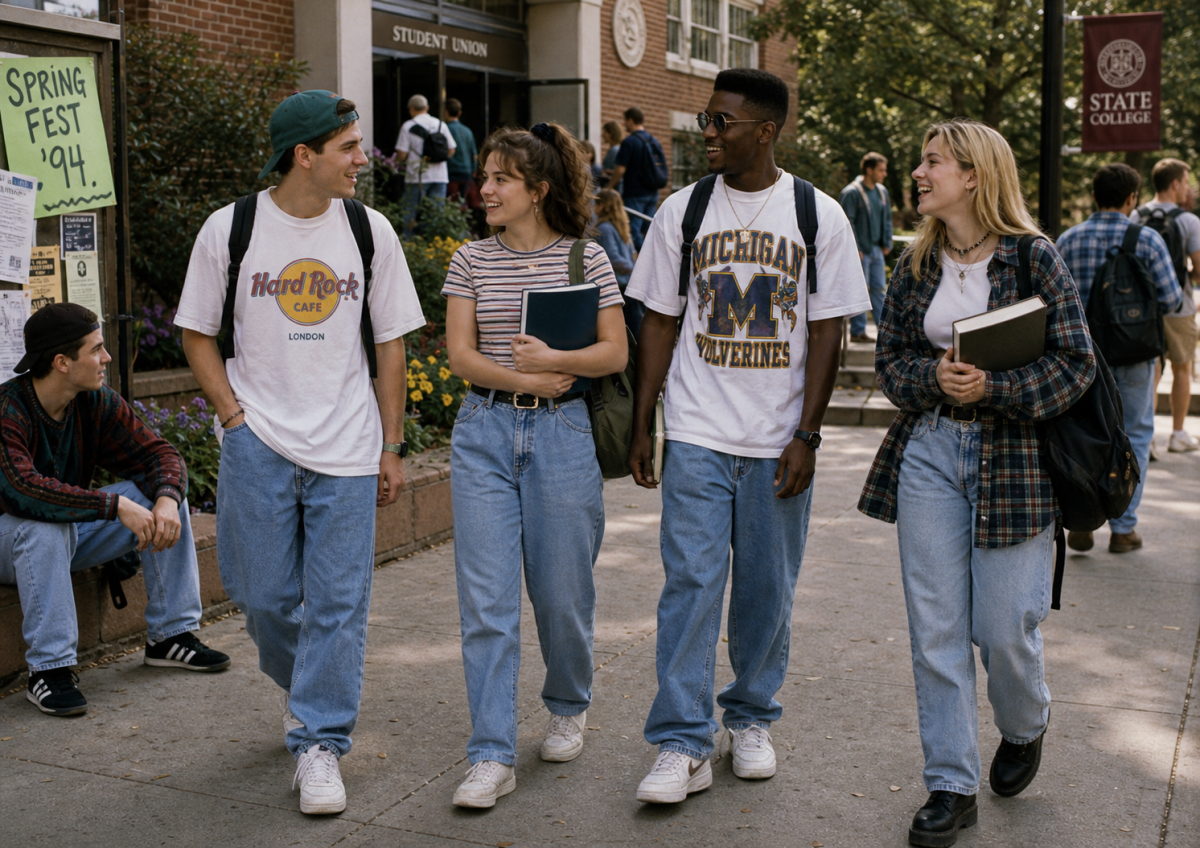 90s fashion making a comeback on college campuses