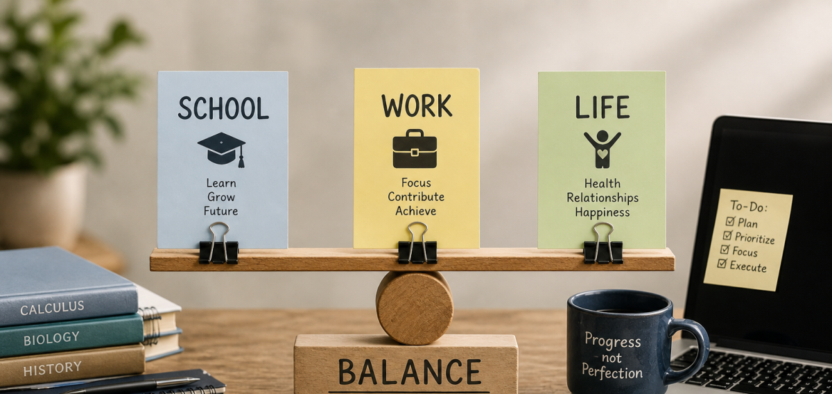 Balancing school, work, and life can be a struggle for students