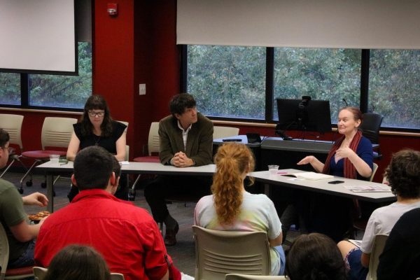Students attended a free public symposium on election and voting issues sponsored by the College of Education, Arts, and Human Services. 